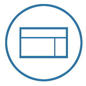 web layout and design icon