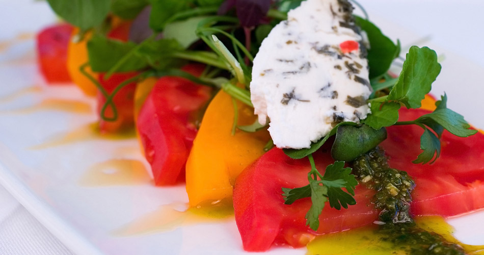 Heirloom tomato salad