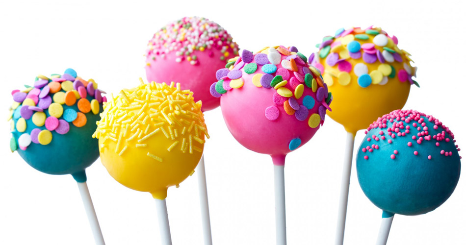 Cake lollipops.